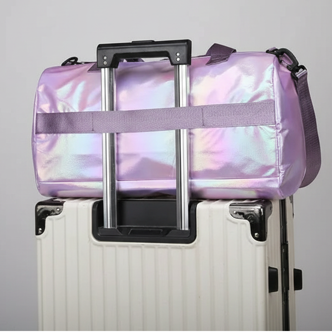 Grand Sac de Voyage Brillant Femme – Chic & Pratique