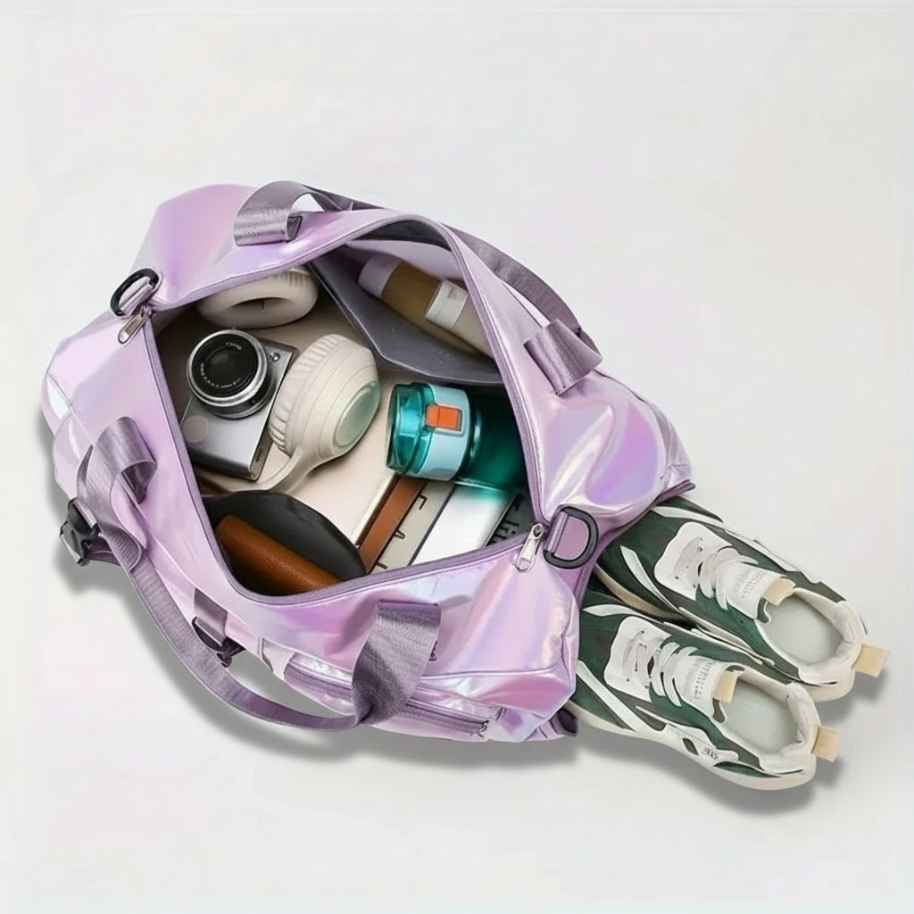 Grand Sac de Voyage Brillant Femme – Chic & Pratique