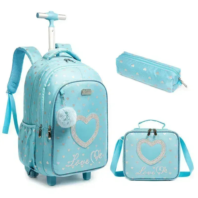 Le sac des voyageurs 12808T-3 Sac à Dos Roulettes Enfant Ecole