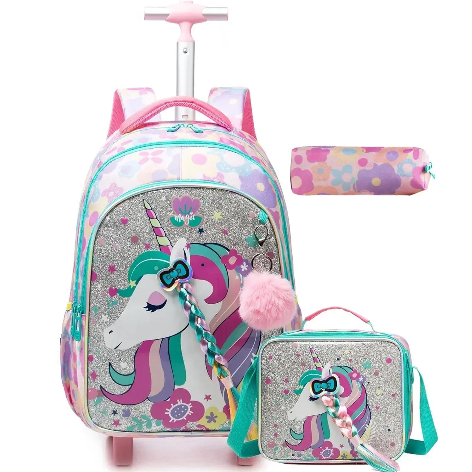 Le sac des voyageurs 12811T-3 Sac à Dos Roulettes Enfant Ecole