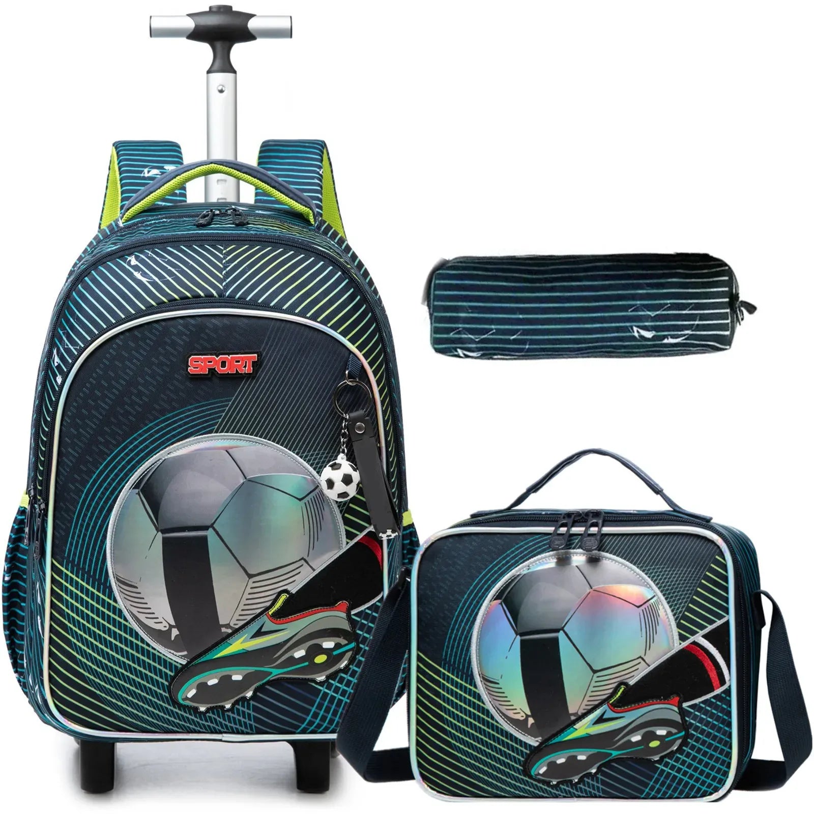 Le sac des voyageurs 12817T-3 Sac à Dos Roulettes Enfant Ecole