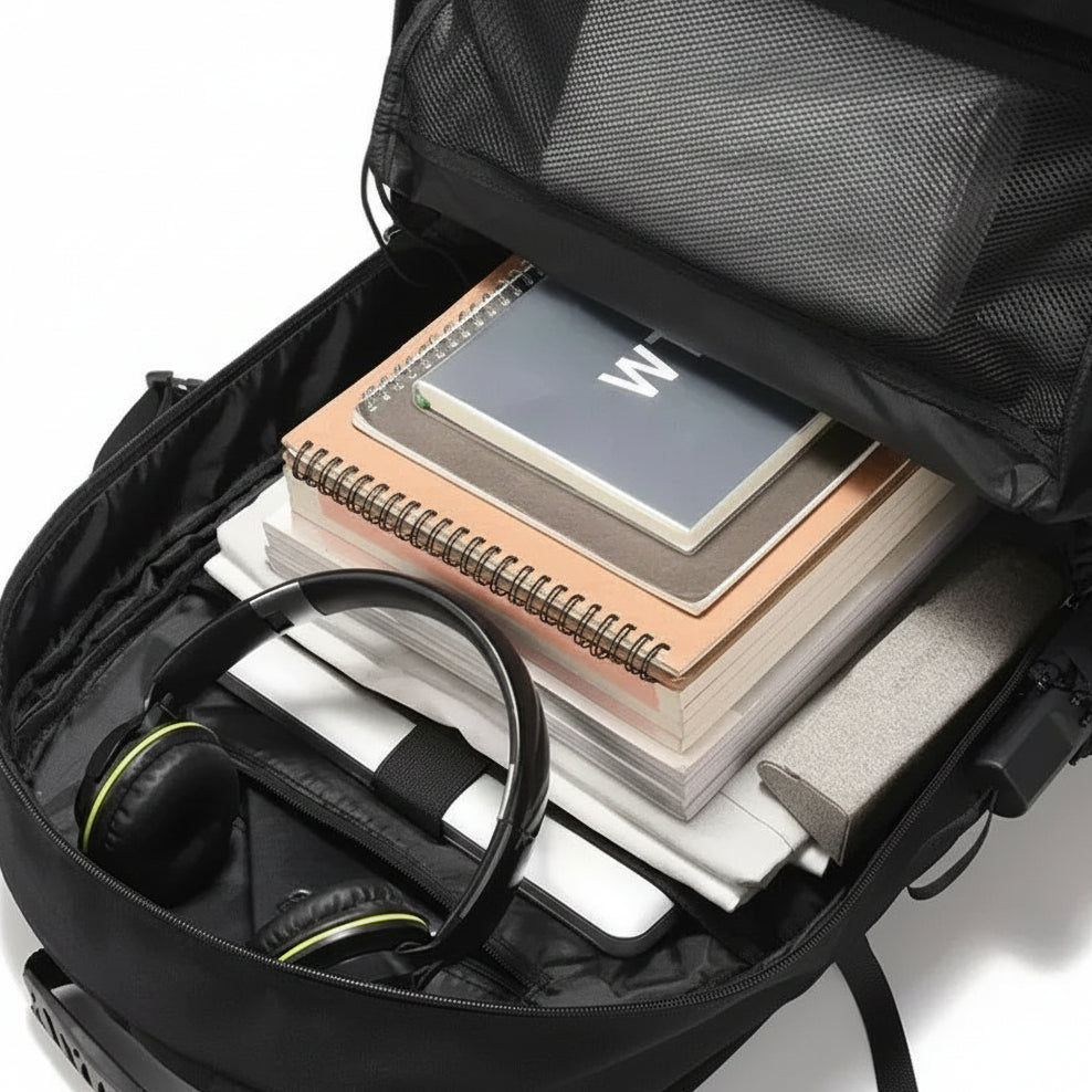 Le sac des voyageurs 50L 80L Large Travel Backpack Men Separate Shoe Compartment Business Bag Outdoor Sports Waterproof Man Black Storage Backpacks