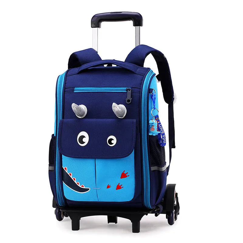 Le sac des voyageurs 6 wheels dark blue / CHINA Sac à Dos Roulettes Enfant