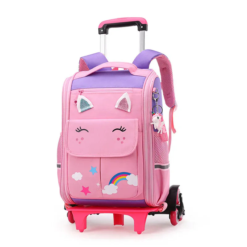Le sac des voyageurs 6 wheels purple / CHINA Sac à Dos Roulettes Enfant