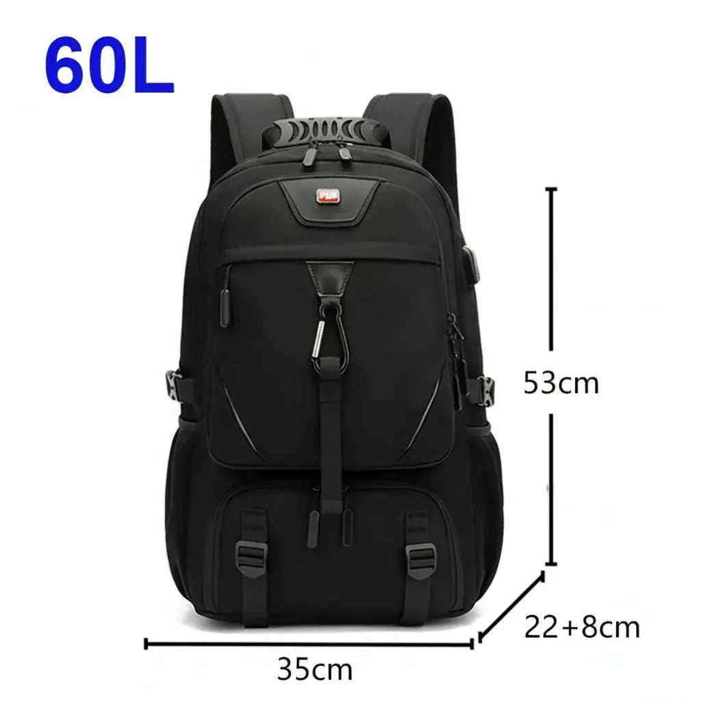 Le sac des voyageurs 60L Grand Sac a Dos Impermeable