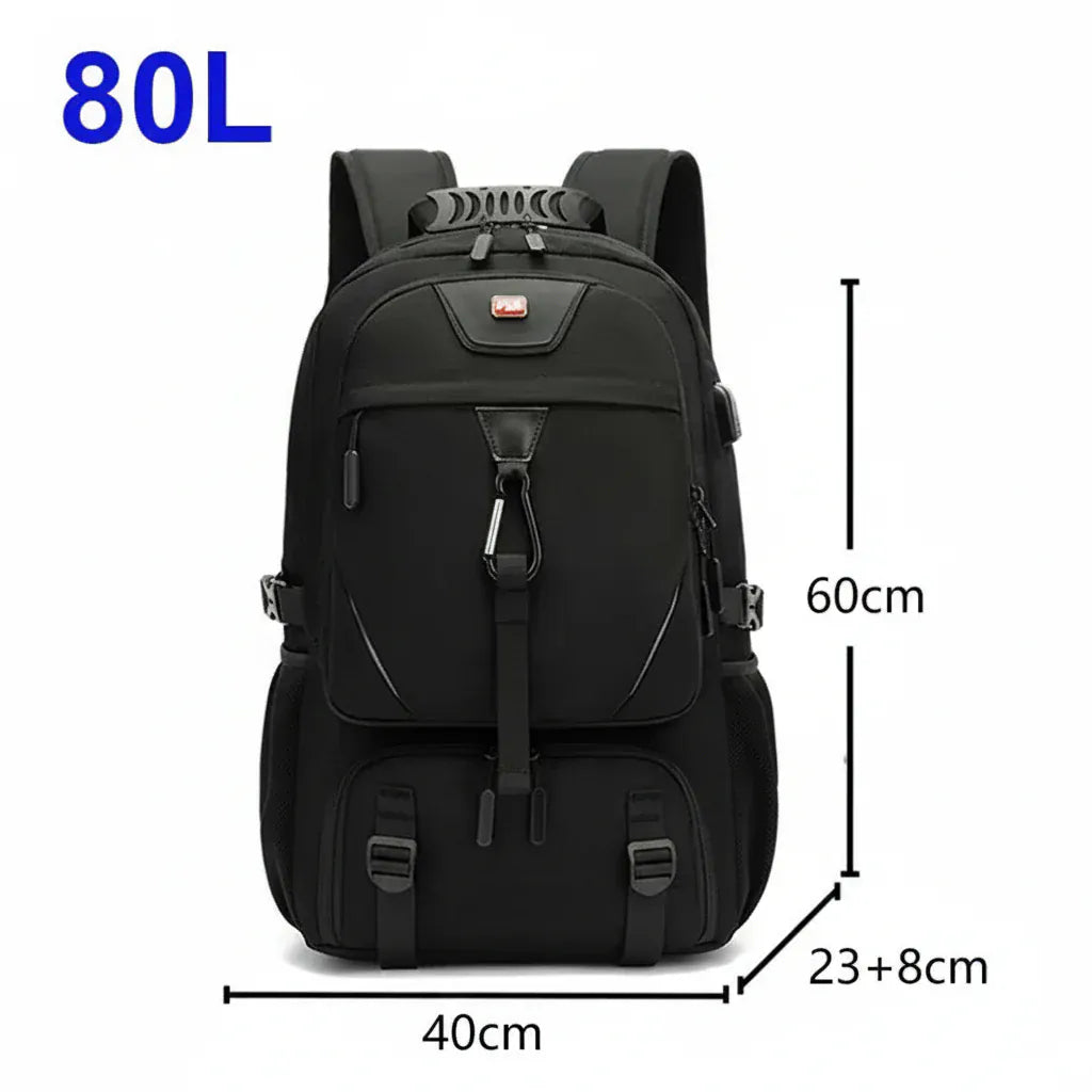 Le sac des voyageurs 80L Grand Sac a Dos Impermeable