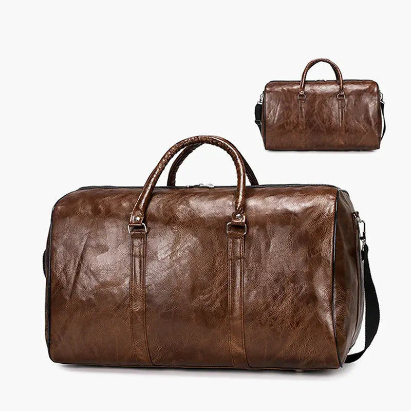 Le sac des voyageurs B-brown Sac de Voyage effet Cuir