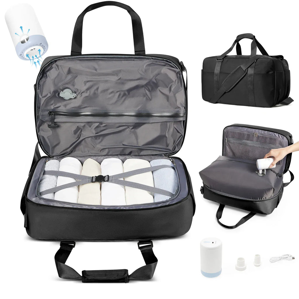 Le sac des voyageurs Beige Sac de Voyage Cabine Compression