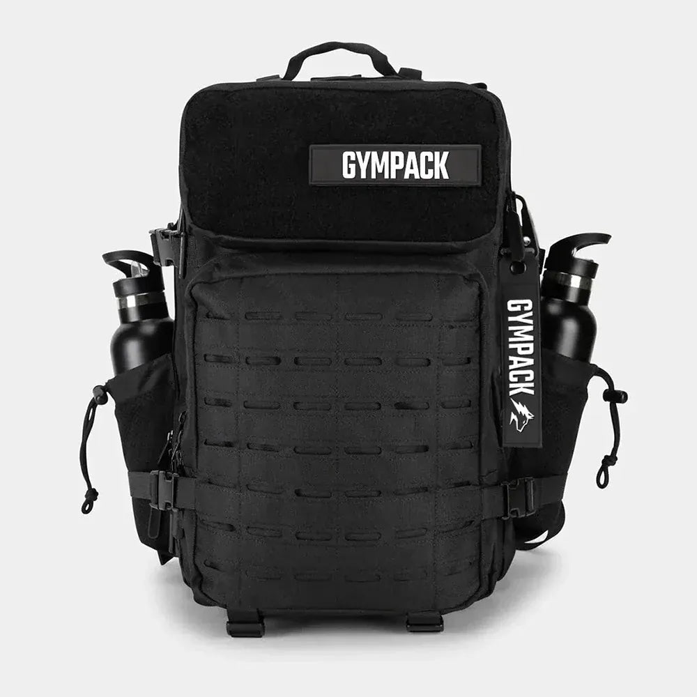 Le sac des voyageurs Black 50L Tactical Gym Backpack with Patch and Keychain for Gym Sports Athletes