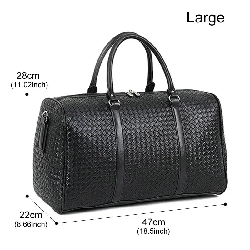 Le sac des voyageurs Black  (Large) Sac de Voyage Cuir Homme