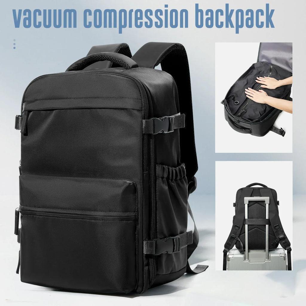 Le sac des voyageurs Black Sac à Dos Compression
