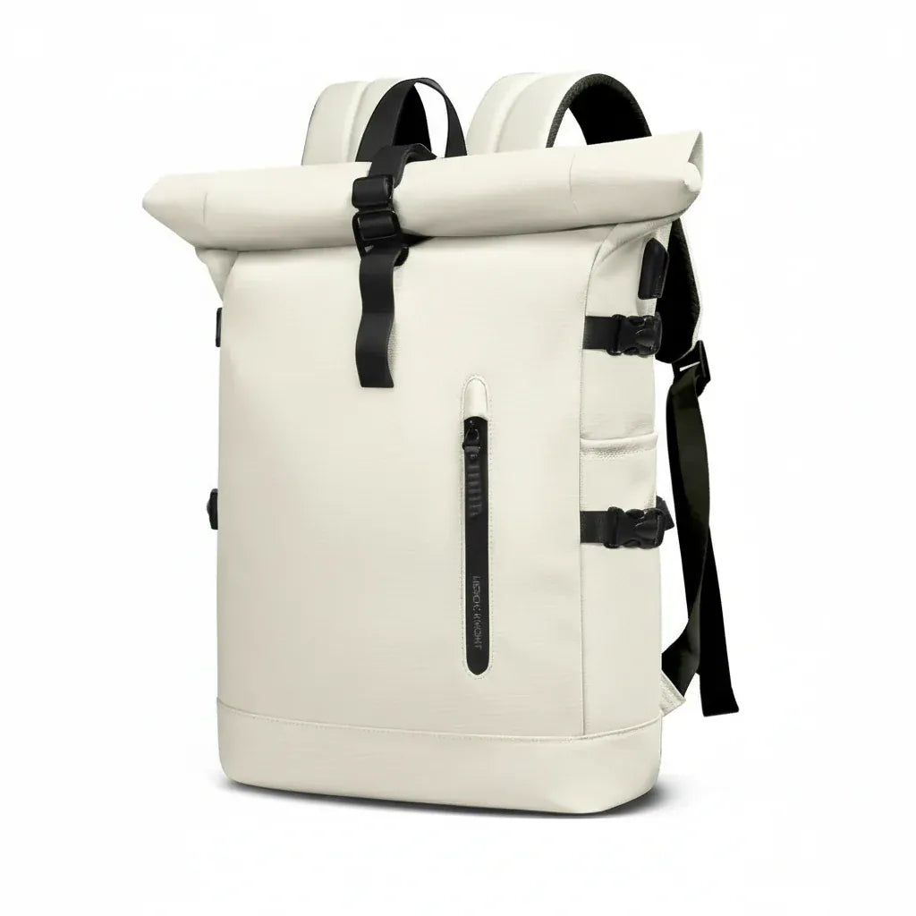 Le sac des voyageurs blanc Sac à dos Impermeable port USB