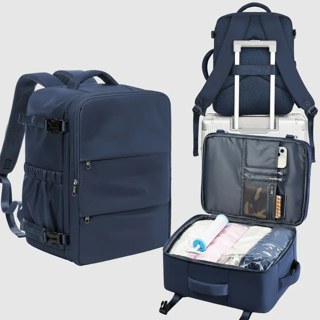 Le sac des voyageurs bleu foncé Sac a Dos Bagage a Main