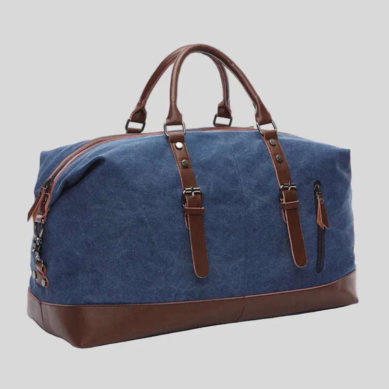 Le sac des voyageurs bleu Large Sac de Voyage Homme Vintage