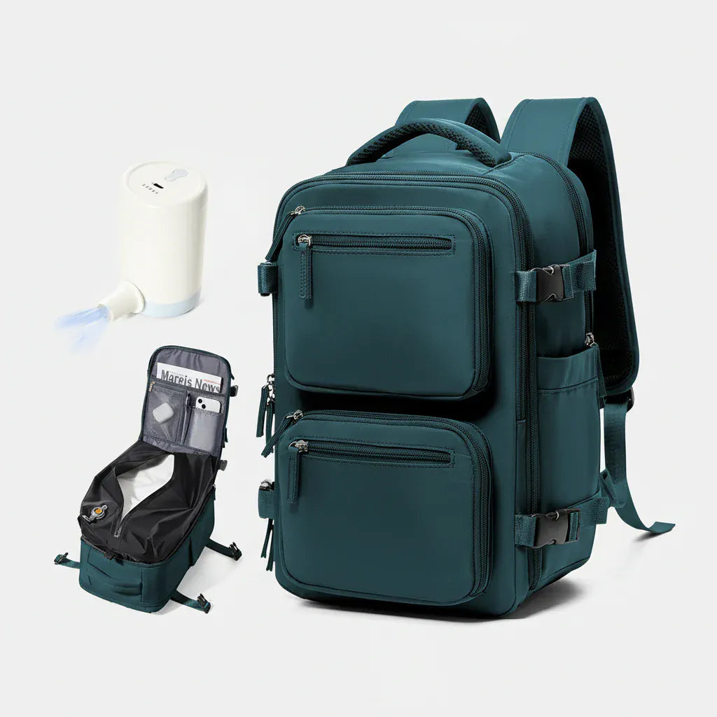 Le sac des voyageurs bleu Sac a Dos a Compression Unisexe