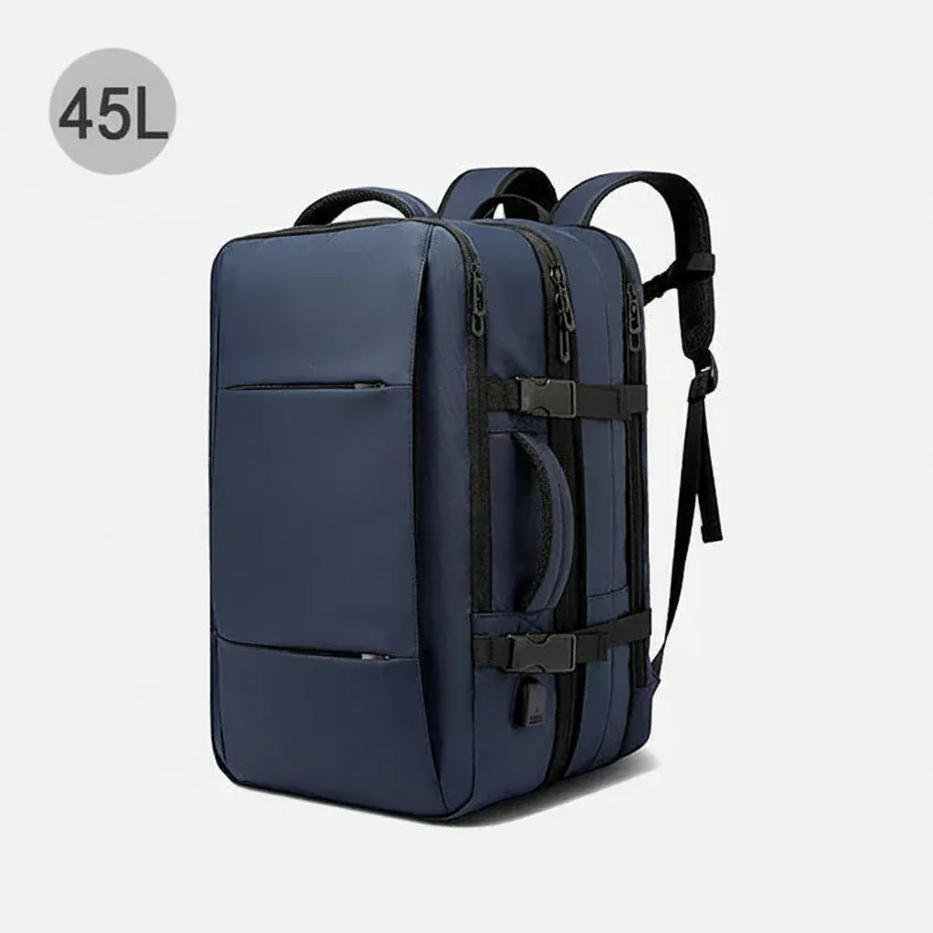 Le sac des voyageurs Blue 45L Sac à Dos Ajustable