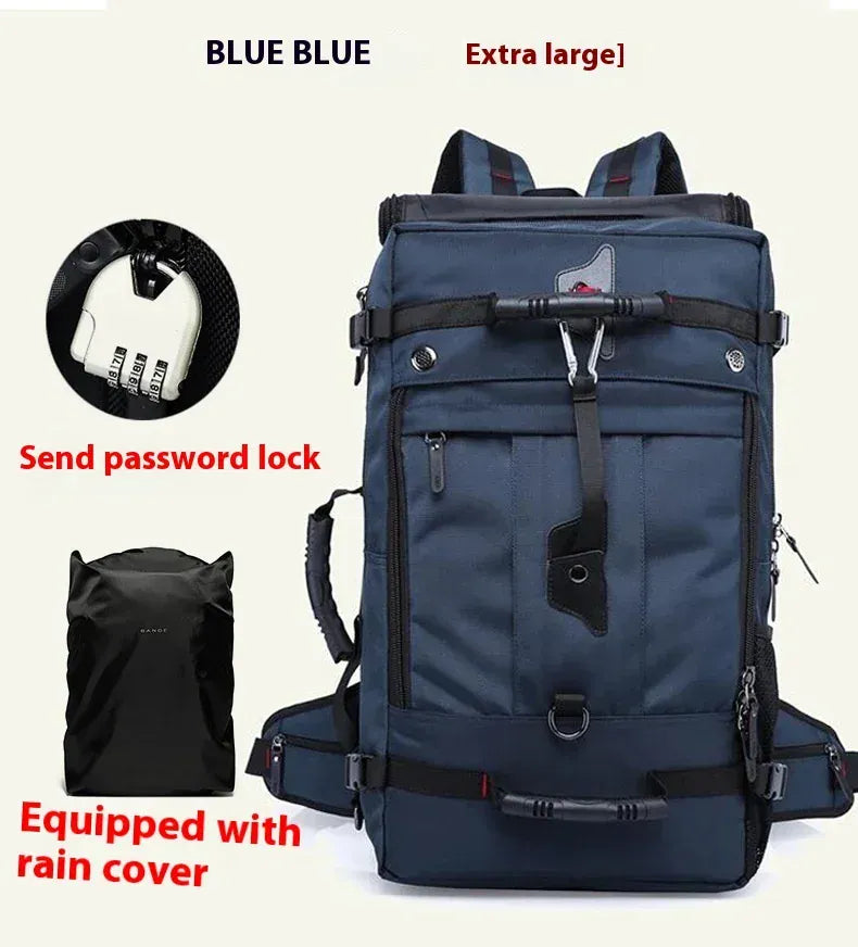 Le sac des voyageurs blue 50L rain cover Sac à Dos Voyage Etanche
