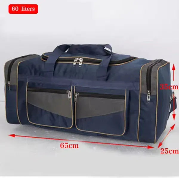 Le sac des voyageurs Blue L Luggage Travel Bag Gym Fitness Handbags for Women Men Outdoor Sports Shoulder Large Storage Duffel Training Long Distance Bag