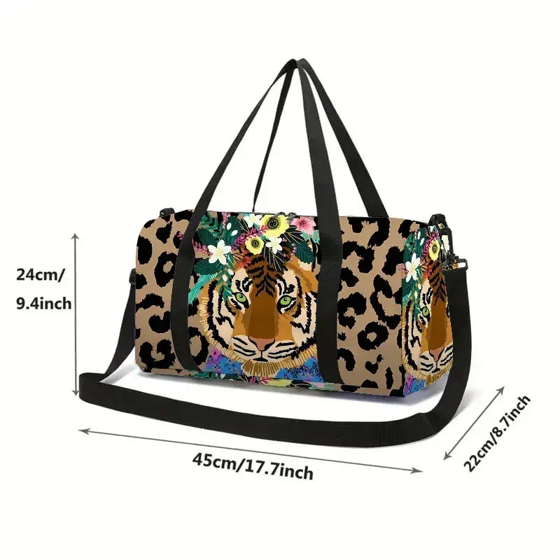 Le sac des voyageurs Brown Sac de Voyage Leopard