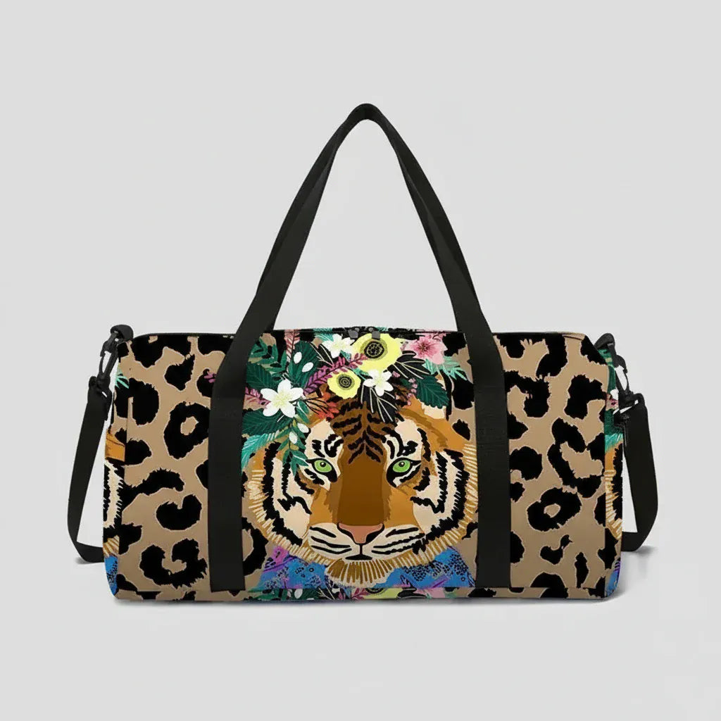 Le sac des voyageurs Brown Sac de Voyage Leopard