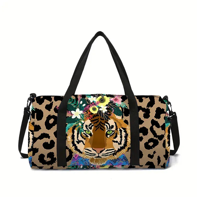 Le sac des voyageurs Brown Sac de Voyage Leopard