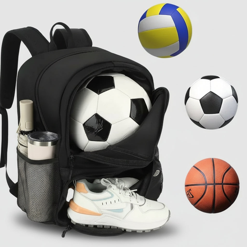 Le sac des voyageurs Cross border new backpack football bag waterproof sports equipment bag outdoor basketball volleyball bag convenient and lightwei
