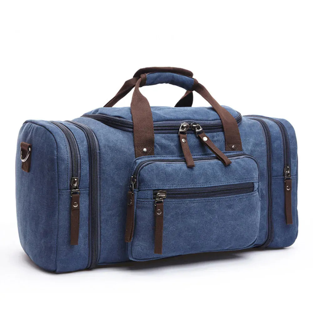 Le sac des voyageurs Dark blue Sac Bandoulière Toile Vintage Homme