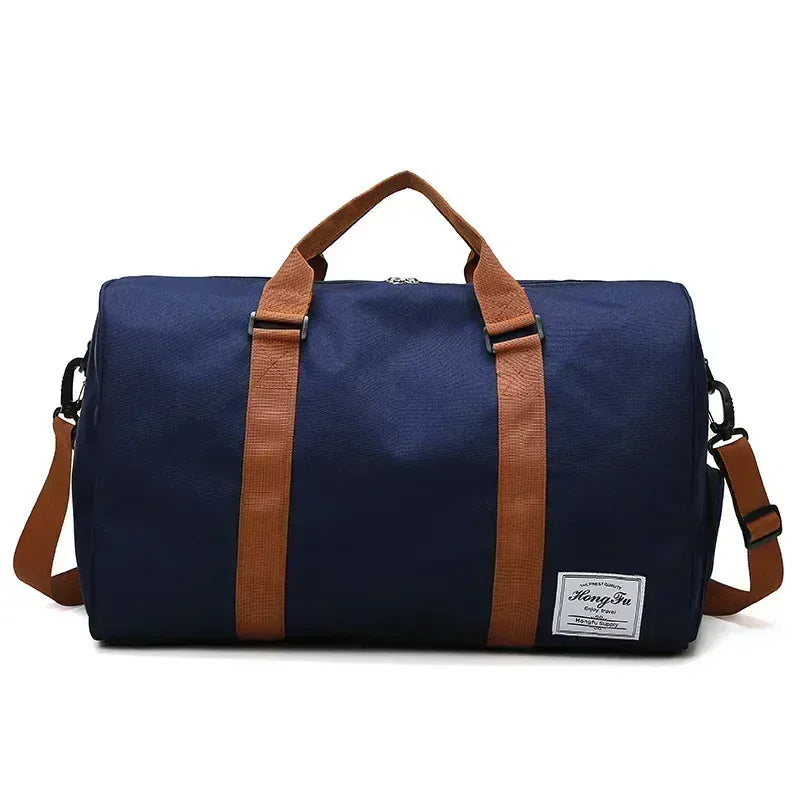 Le sac des voyageurs Dark Blue Sac de Voyage Week-end Compartiment Chaussures