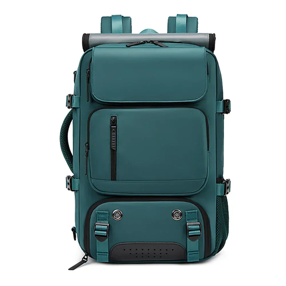 Le sac des voyageurs Dark Green8102 Sac a Dos Voyage Ordinateur Etanche