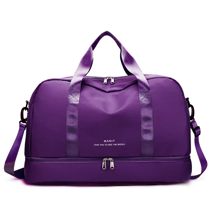 Le sac des voyageurs Deep Purple Sac de Sport Multi-Compartiments Impermeable