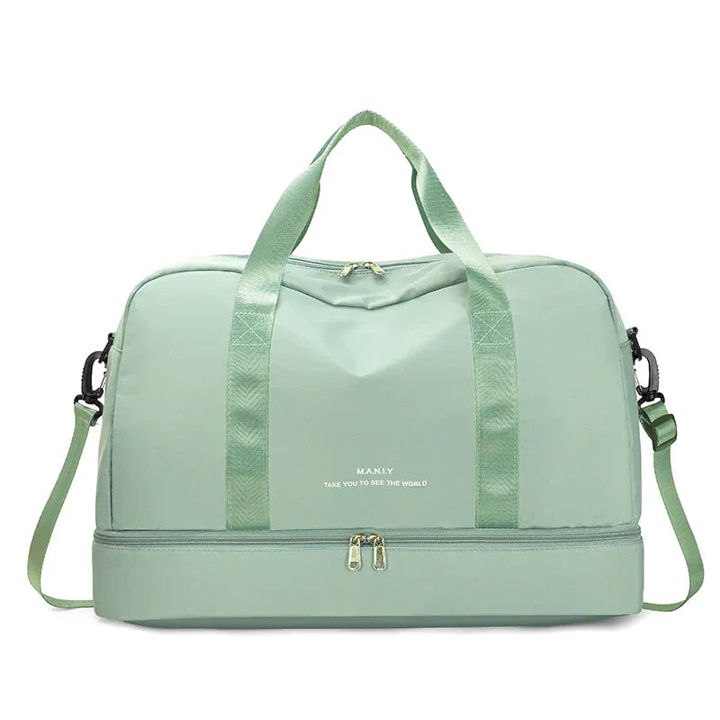 Le sac des voyageurs green Sac de Sport Multi-Compartiments Impermeable