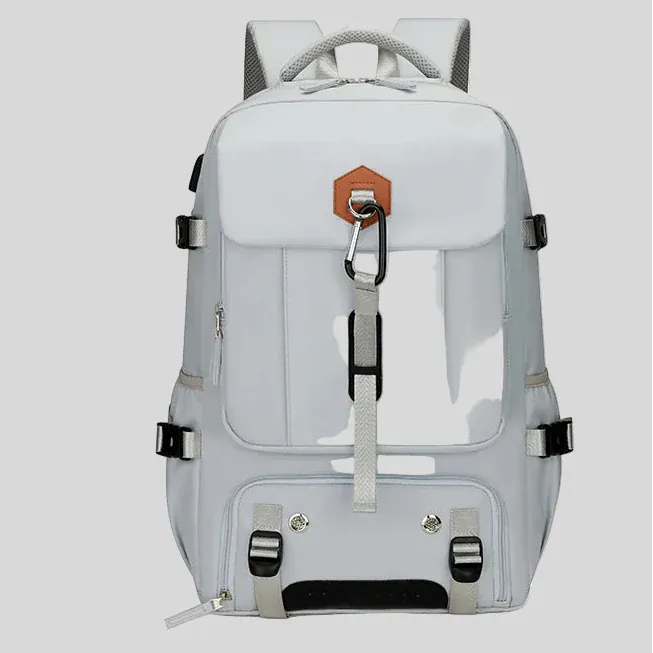 Le sac des voyageurs gris clair Sac de Voyage USB Homme