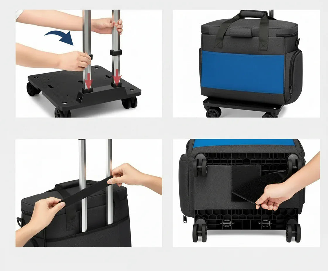 Le sac des voyageurs Gris foncé Sac de Voyage Multiport