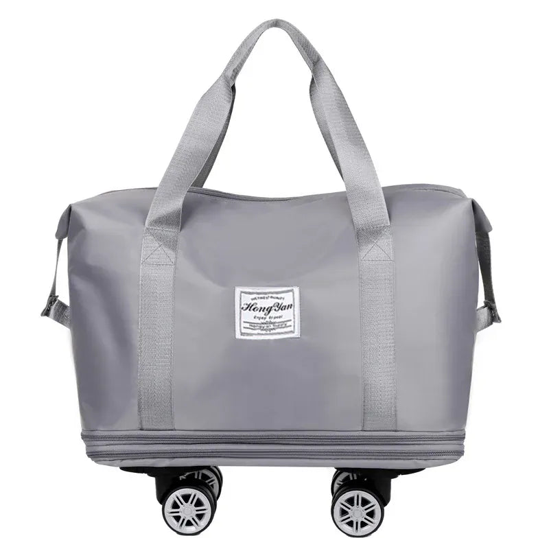 Le sac des voyageurs gris Sac de Voyage Extensible a Roulettes