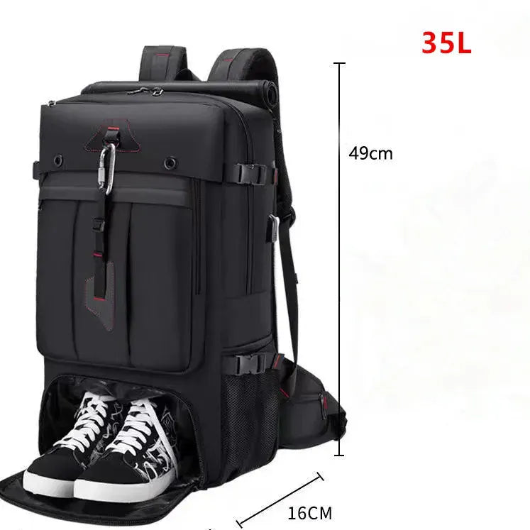 Le sac des voyageurs HS-4065 Black Grand Sac a Dos Rigide Noir