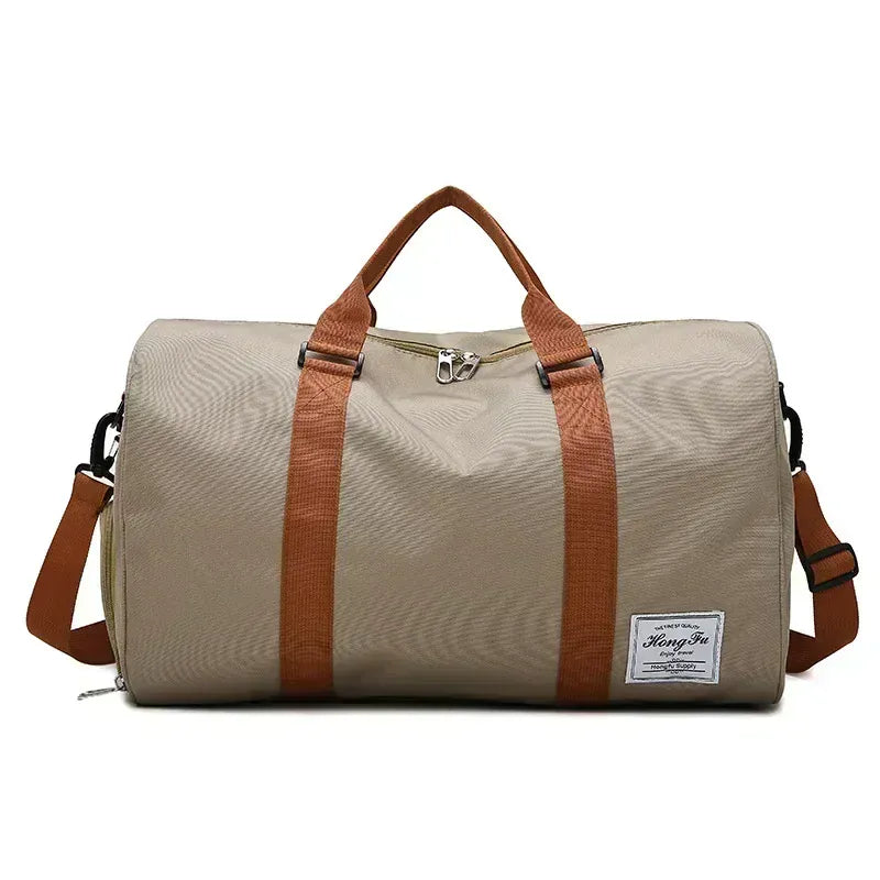 Le sac des voyageurs Khaki Sac de Voyage Week-end Compartiment Chaussures