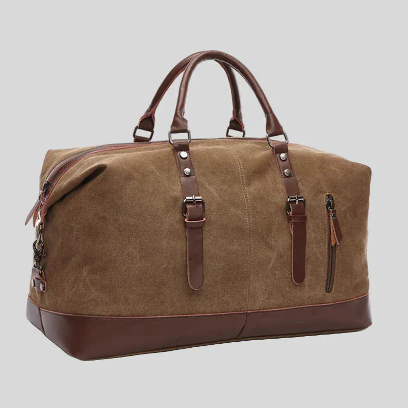 Le sac des voyageurs marron Large Sac de Voyage Homme Vintage