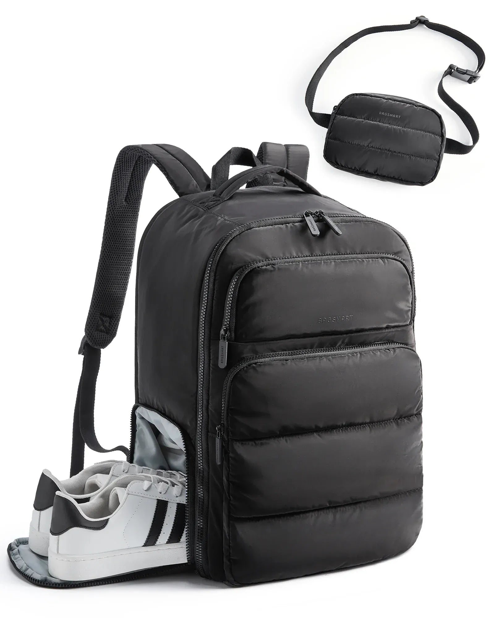 Le sac des voyageurs noir / 17.3 in Sac a Dos Matelasse