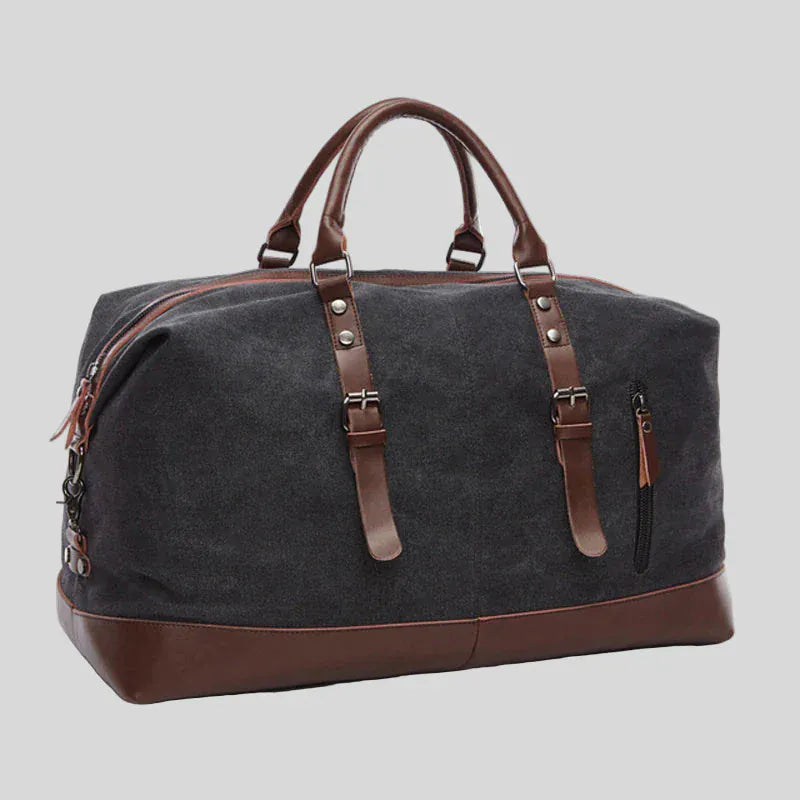 Le sac des voyageurs noir Large Sac de Voyage Homme Vintage