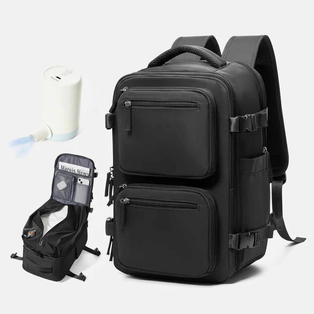 Le sac des voyageurs noir Sac a Dos a Compression Unisexe