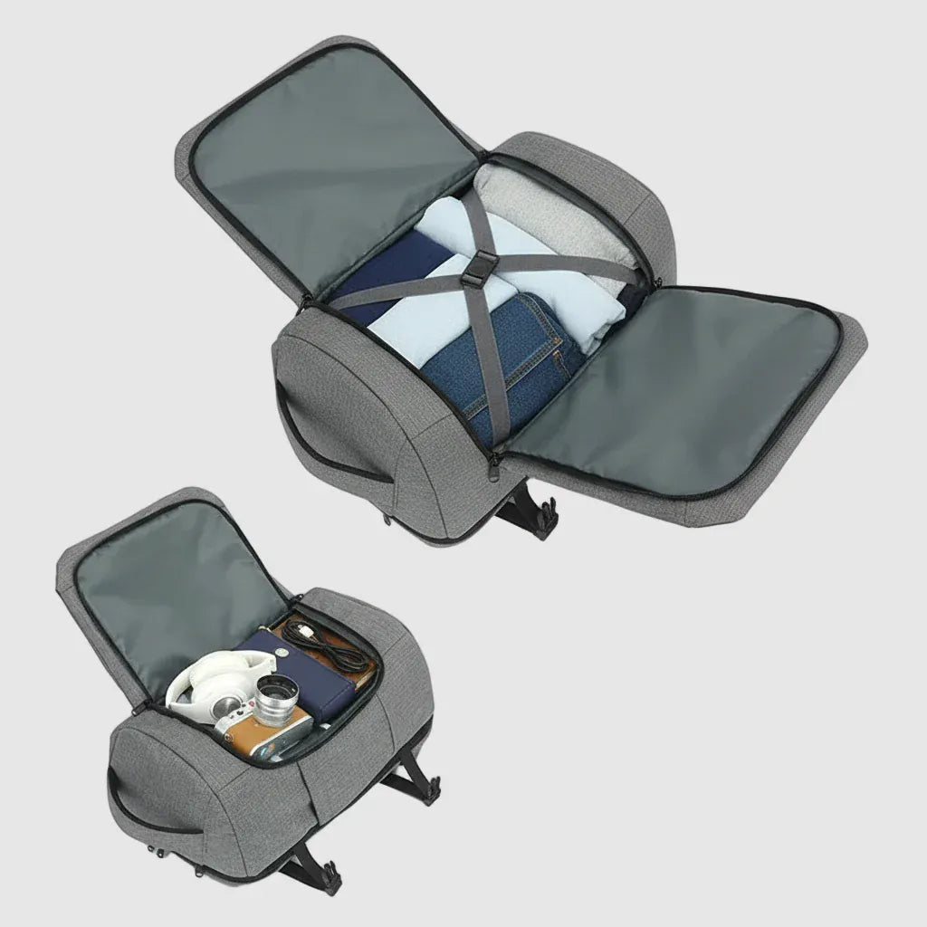 Le sac des voyageurs noir Sac a Dos Multifonction Impermeable