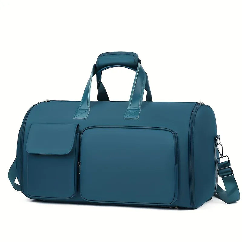 Le sac des voyageurs Peacock Blue Sac de Voyage Pliable en Nylon
