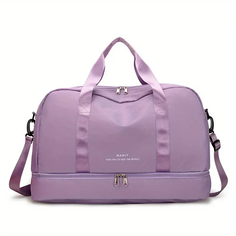 Le sac des voyageurs Purple Sac de Sport Multi-Compartiments Impermeable