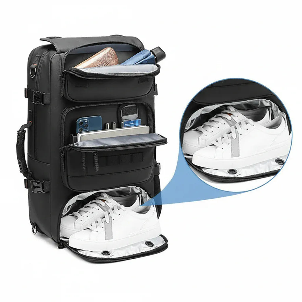 Le sac des voyageurs Sac a Dos Noir 50L