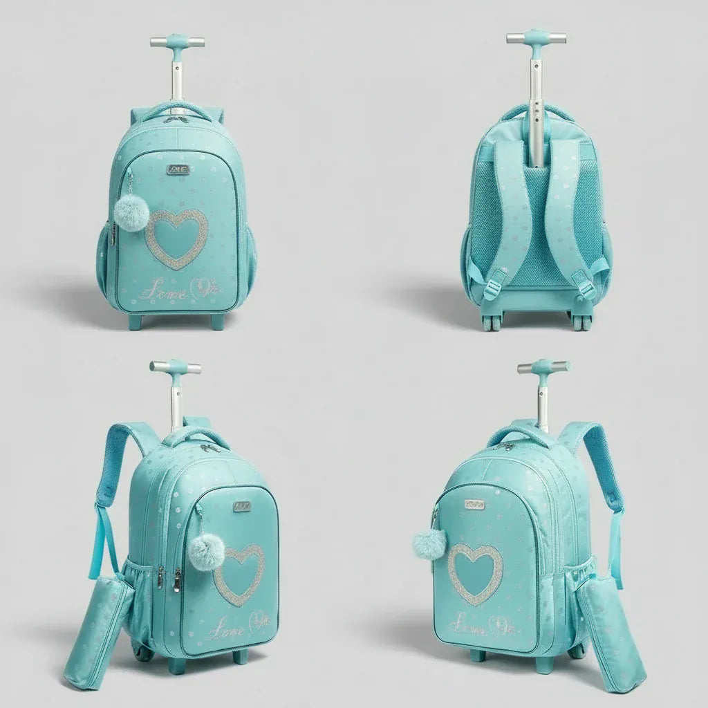 Le sac des voyageurs Sac à Dos Roulettes Enfant Ecole