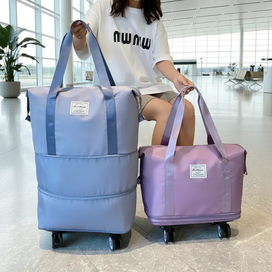 Le sac des voyageurs Sac de Voyage Extensible a Roulettes