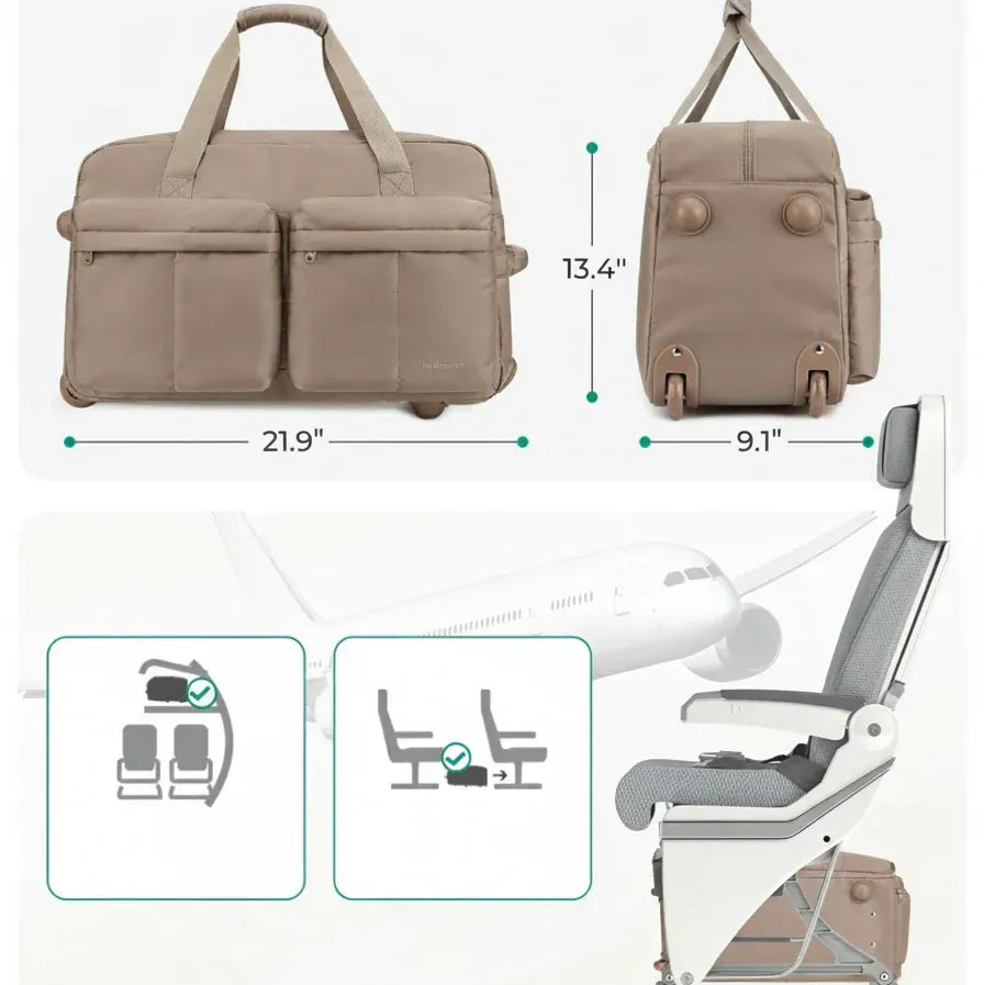 Le sac des voyageurs Sac de Voyage Impermeable a Roulettes