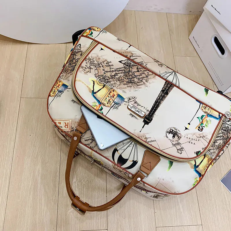 Le sac des voyageurs Sac de Voyage Roulettes à Motifs
