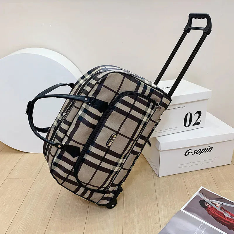 Le sac des voyageurs style 7 Sac de Voyage Roulettes à Motifs