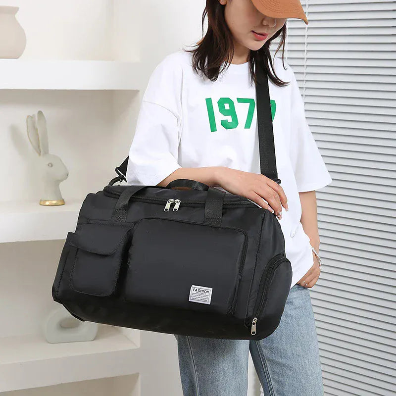 Le sac des voyageurs UNIXINU Carry On Travel Bag Large Capacity Weekender Overnight Duffle Bags with Shoe Compartment Sports Fitness Bags for Women